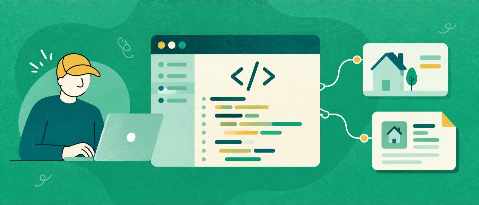 A developer connecting property listings through the AlterEstate API